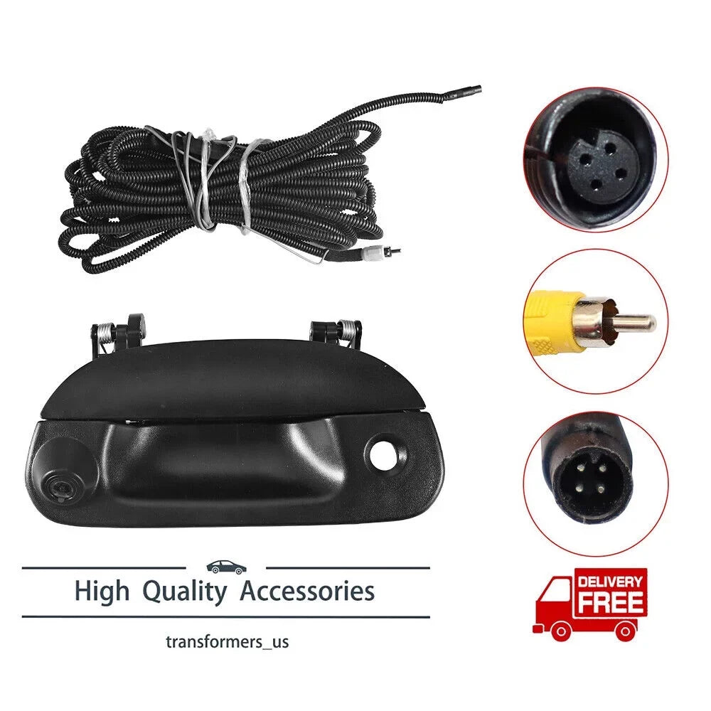 JLLOM Rear-View Reversing Camera Kit for  F150 F250 97-07, Clear Image with NTSC/PAL Option, 28 ft Long Extension Harness