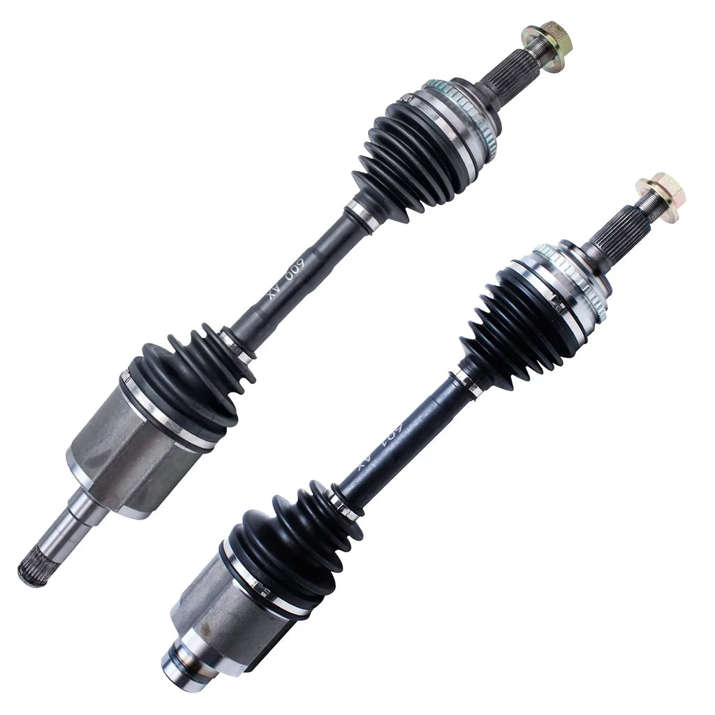 Detroit Axle - Front 2pc CV Axles for 2007-2014  Edge, 07-15 Lincoln MKX, 2 Complete CV Axle Shafts Assembly 2007 2008 2009 2010 2011 2012 2013 2014 2015 Replacement