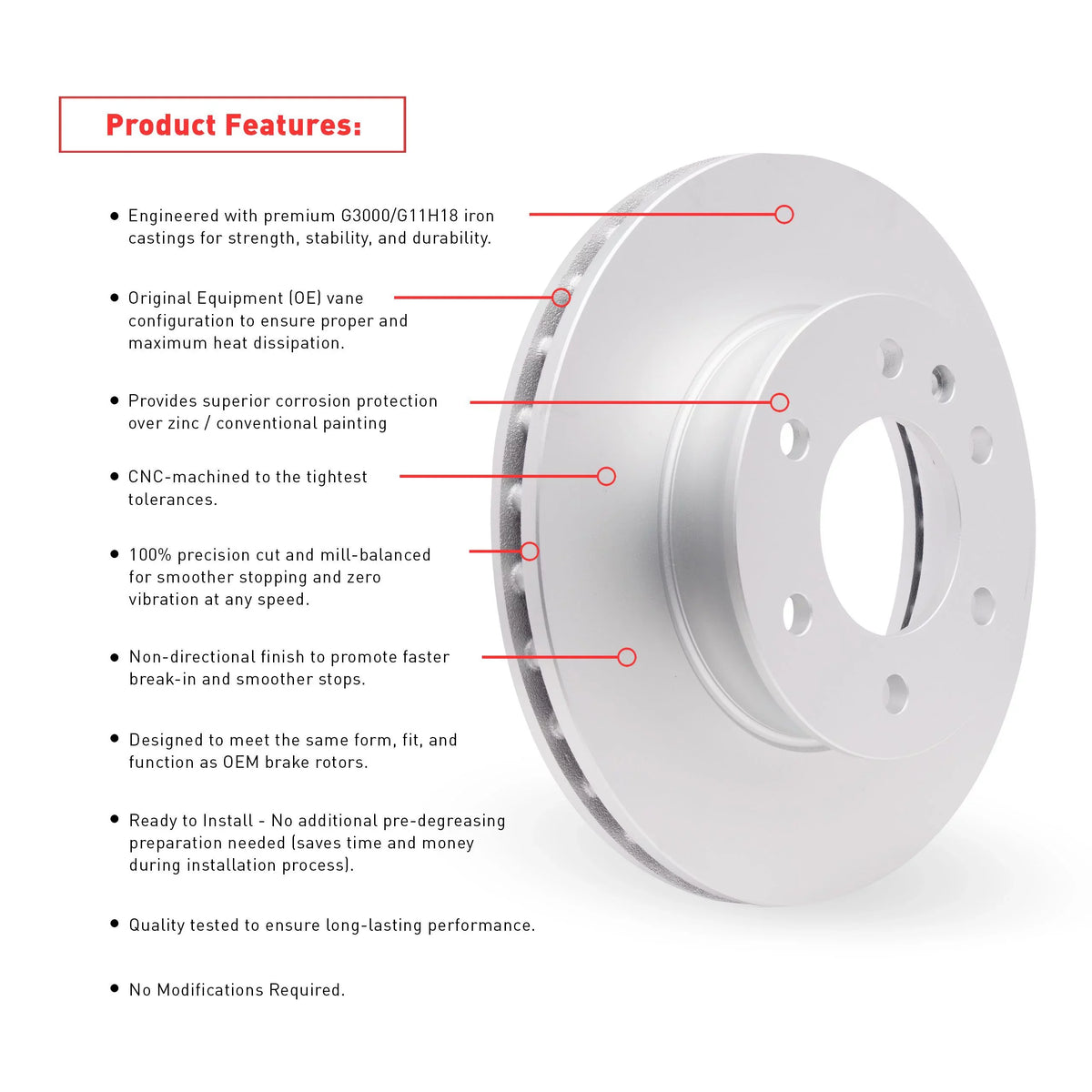 Dynamic Friction Company Front Geospec Brake Rotors with 3000 Series Ceramic Brake Pads includes Hardware 4312-91004 Fits select: 2017-2018  YARIS IA, 2016  SCION IA
