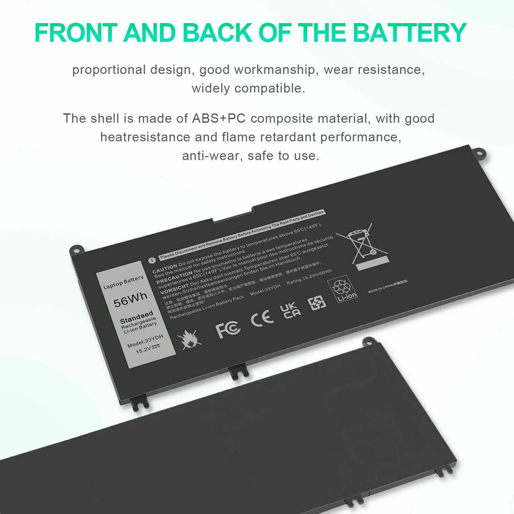 33YDH PVHT1 Laptop Battery for  (G3 G5 G7) 15 3579 5587 7588/17 3779