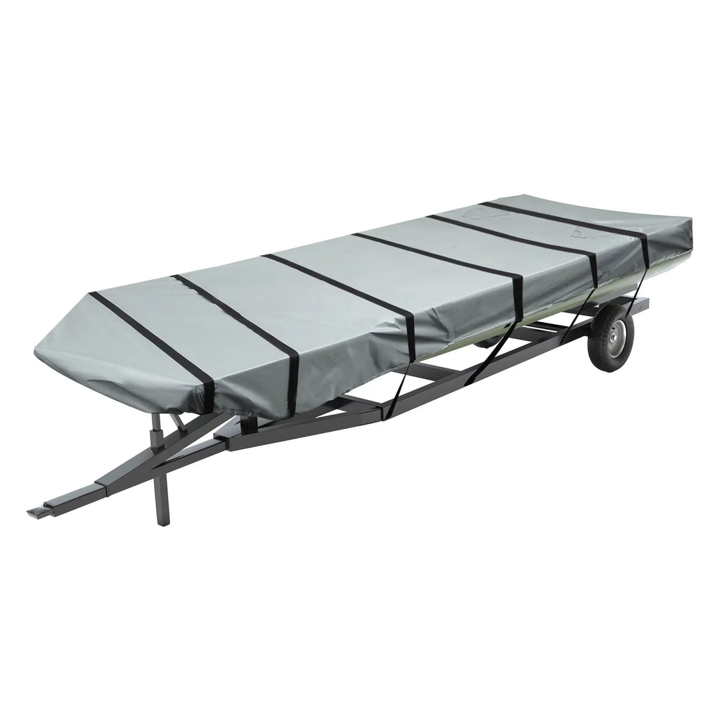 Unique Bargains 1 Set 12"-14"x56" Jon ship protector 210D Polyester Air Vents Waterproof Sunshine Resist craft wrap Gray