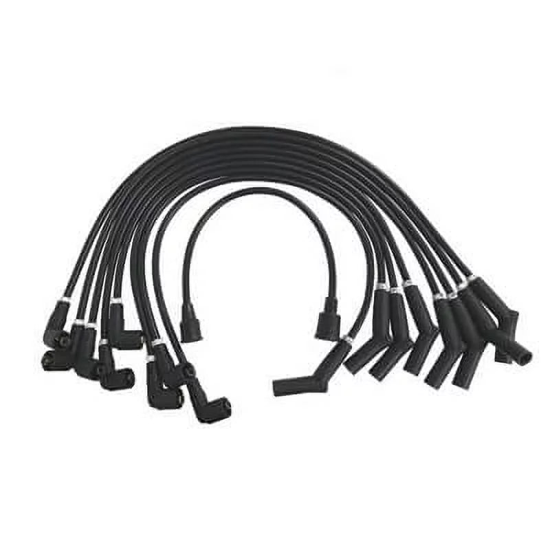 Scott Drake C5OZ-12259-BK8 289-302 8mm  Logo Ignition Wires Black Fits select: 1966-1973  MUSTANG