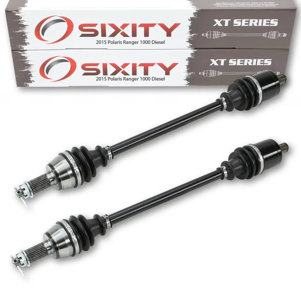 2 pc Sixity XT Front Left Right Axle suitable with Polaris Ranger 1000 Diesel 2015 - R15RTAD1AA EA 4X4