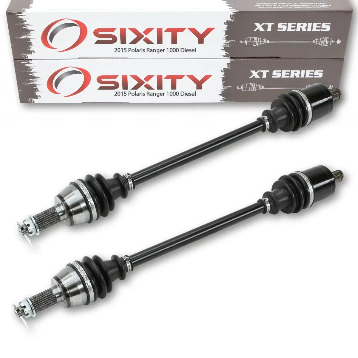 2 pc Sixity XT Front Left Right Axle suitable with Polaris Ranger 1000 Diesel 2015 - R15RTAD1AA EA 4X4