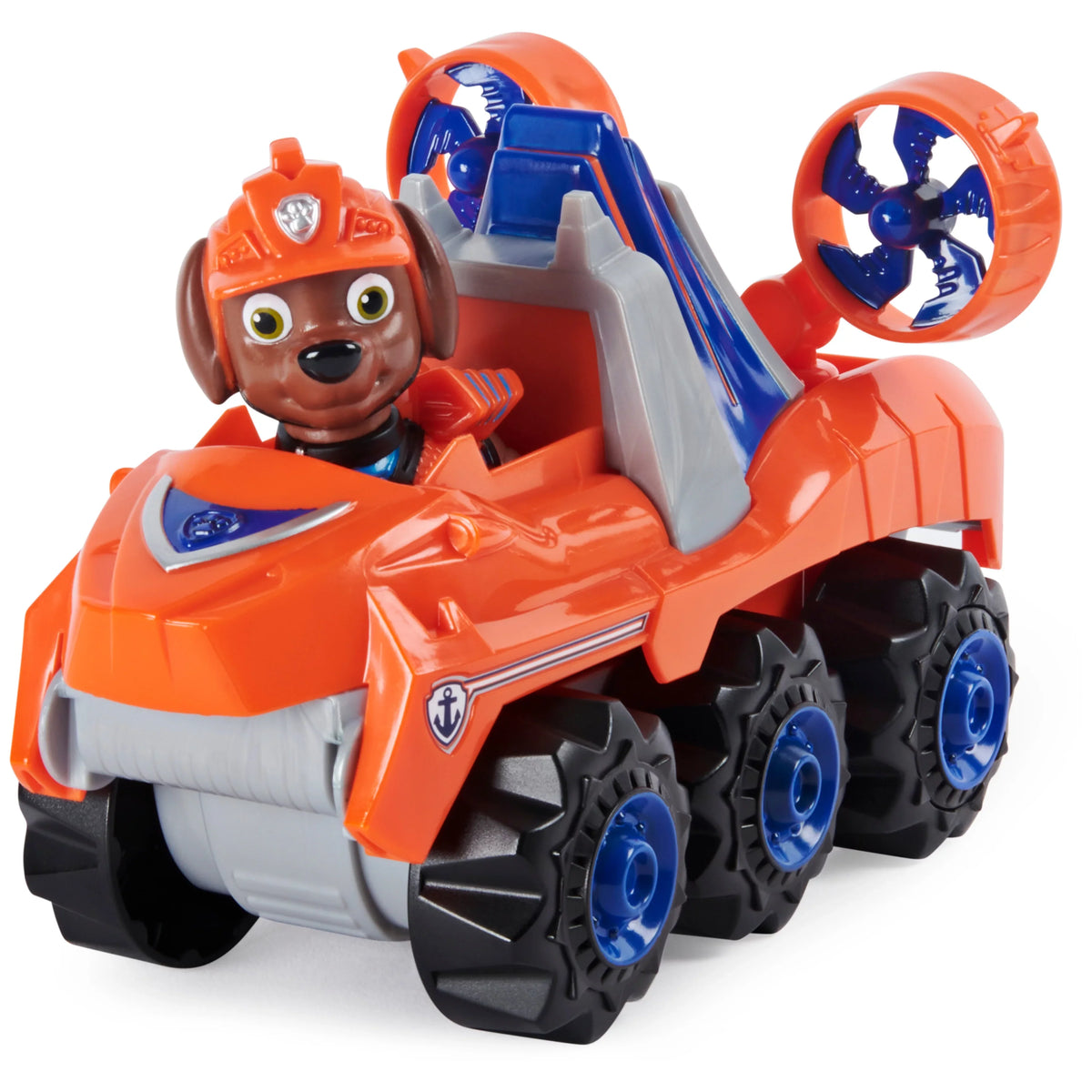 PAW Patrol, Dino Rescue Zuma’s Deluxe Rev Up Vehicle with Mystery Dinosaur Figure, Preschool Toys for Boys & Girls Ages 3 and Up