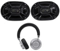 2) Polk Audio DB692 6X9" 450w Car Marine/ATV/Motorcycle/craft Speakers+Headphones