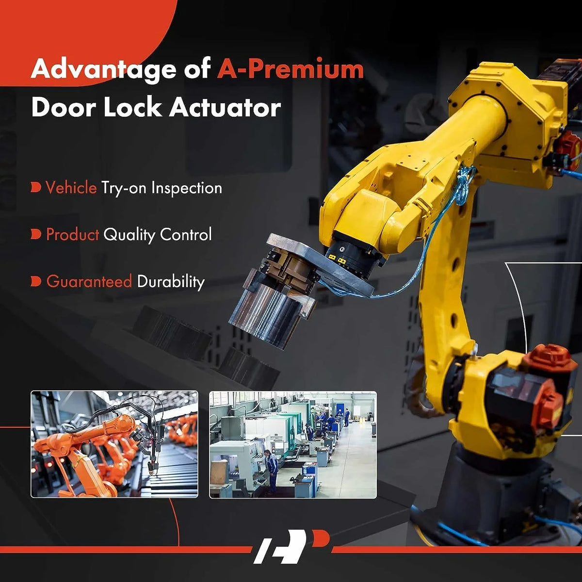 A-Premium Door Latch Lock Actuator suitable with Honda Vehicles - Pilot 2009 2010 2011 2012 2013 2014 2015 3.5L, Sport Utility - Rear Right Passenger Side, Replace# 72610SZAA02, 72121SZAA01ZA