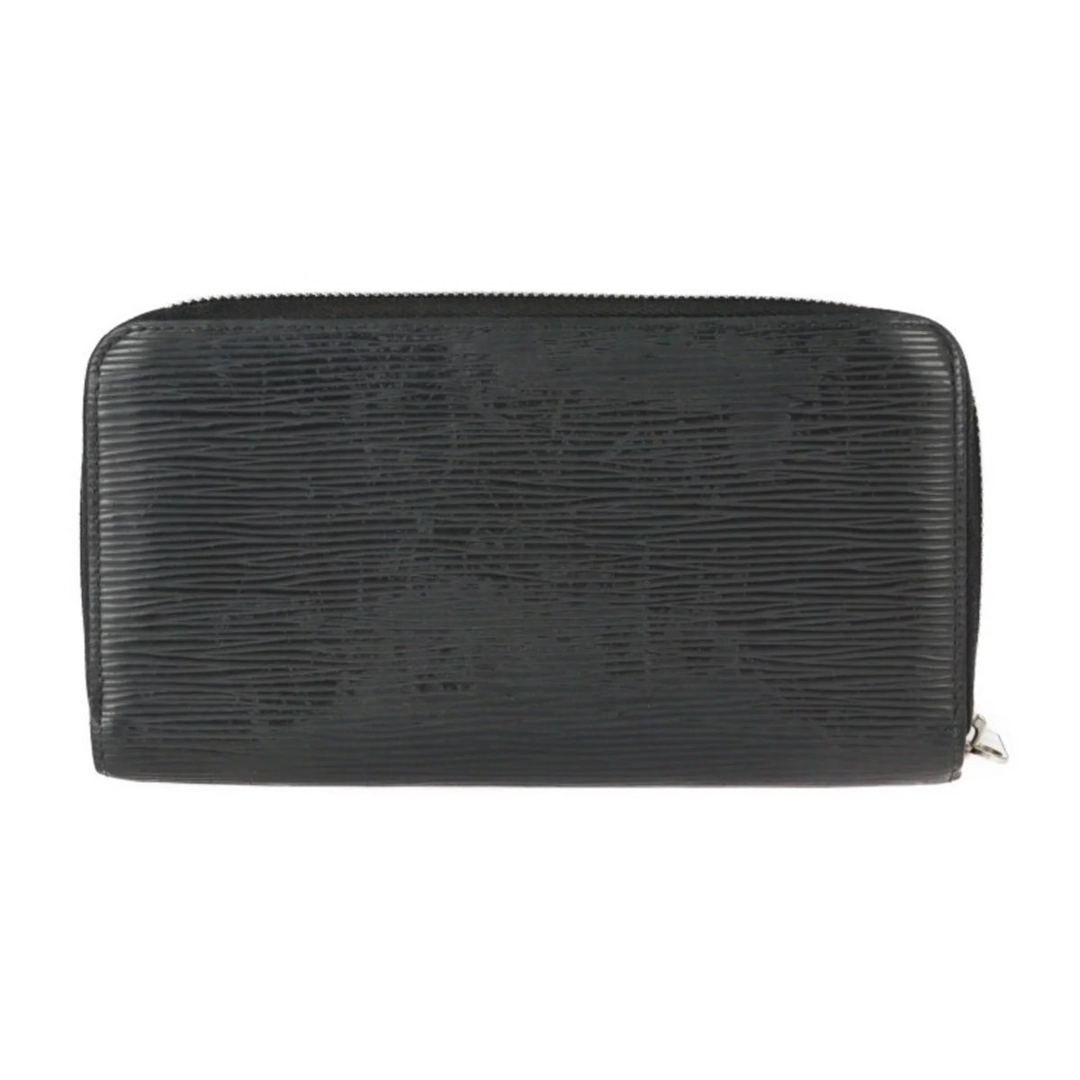Pre-Owned LOUIS VUITTON Louis Vuitton Zippy Wallet Long M61857 Epi Leather Black Silver Hardware Round Zipper (Good)