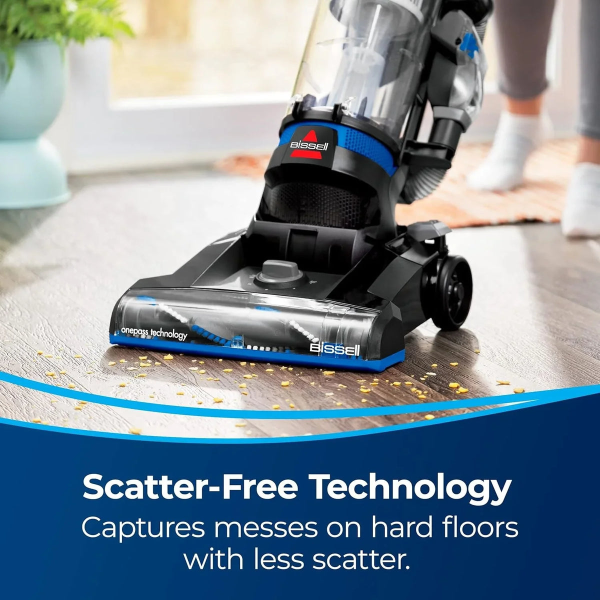 BISSELL CleanView Upright Bagless Vacuum Cleaner with Active Wand, 3536 (Black/Cobalt Blue)