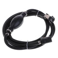 ship Motor Fuel Line Hose with Connector And Primer Bulb Outboard Motors - Black, 6.5x11mm