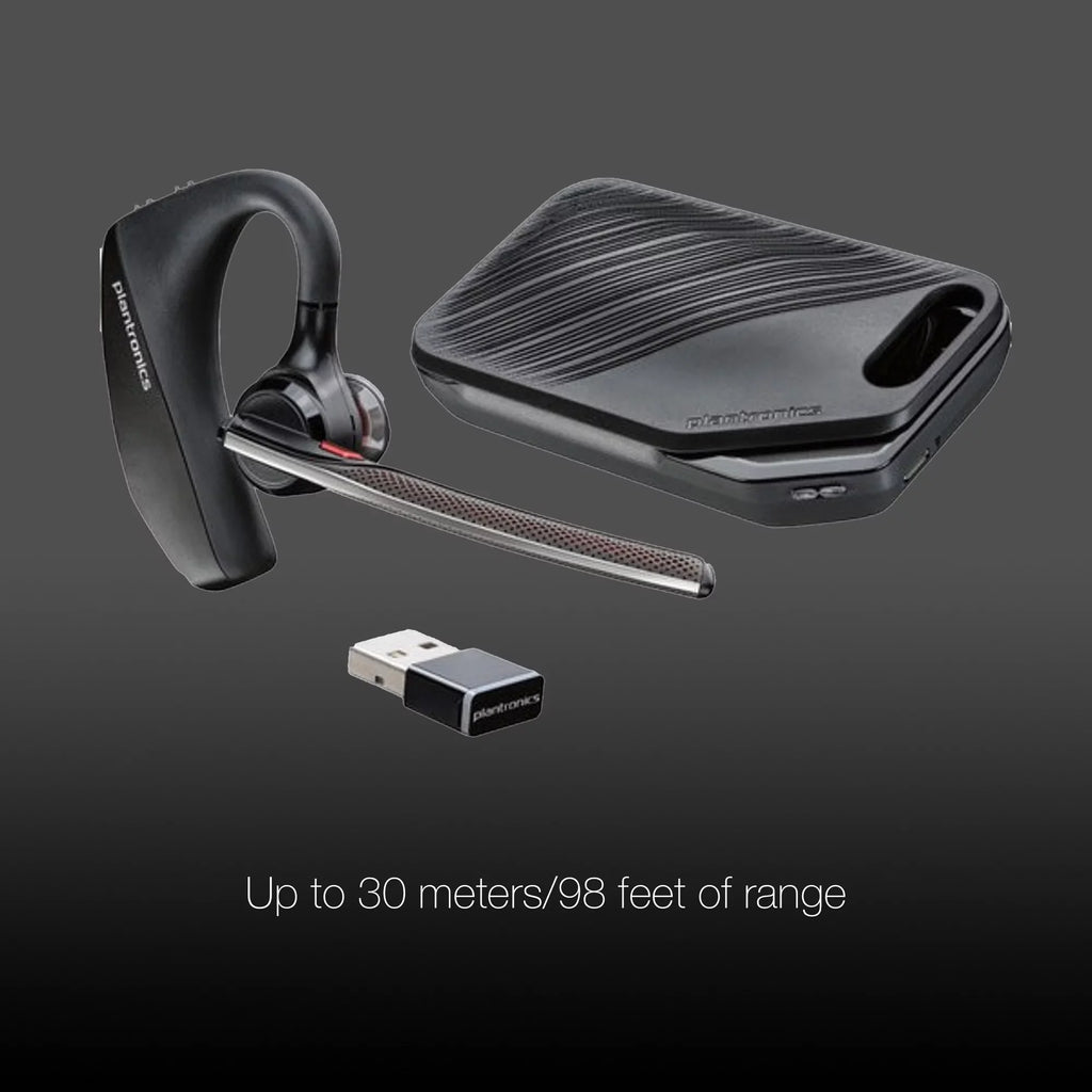 Plantronics Voyager 5200-UC Bluetooth Headset - 206110-01 - matching with Smartphones, PC, MaC, Softphones, Tablets