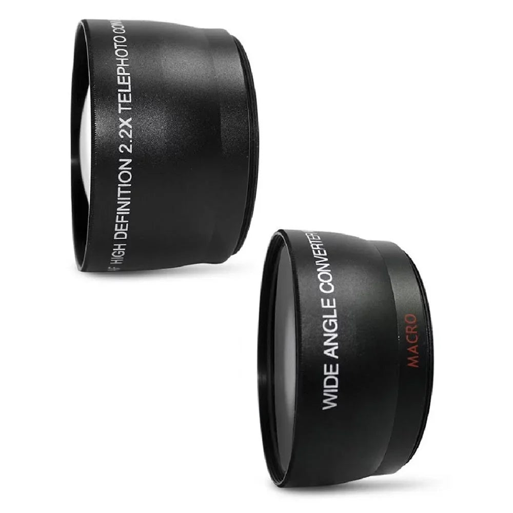 52mm Fisheye Telephoto & Wide Angle Lens + Rubber Hood Accessory Kit for  D3300 D3200 D3100 D5500 D5300 D5200 D5100