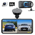 TOGUAR 6.25" Portable  Carplay Android Auto Screen with 4K Ultra HD Dash Cam, Wireless Car Play for GPS Navigation, Bluetooth Car Stereo, Backup Camera Park Assist, Mirror Link Car Radio Receiver