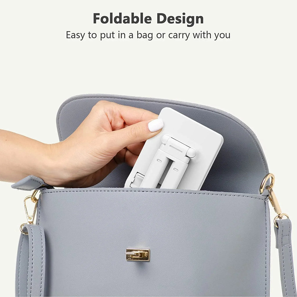 Cell Phone Stand Tablet Phone Holder for Desk Portable Cute Double Rod Anti-Slip Foldable Phone Stand matching
