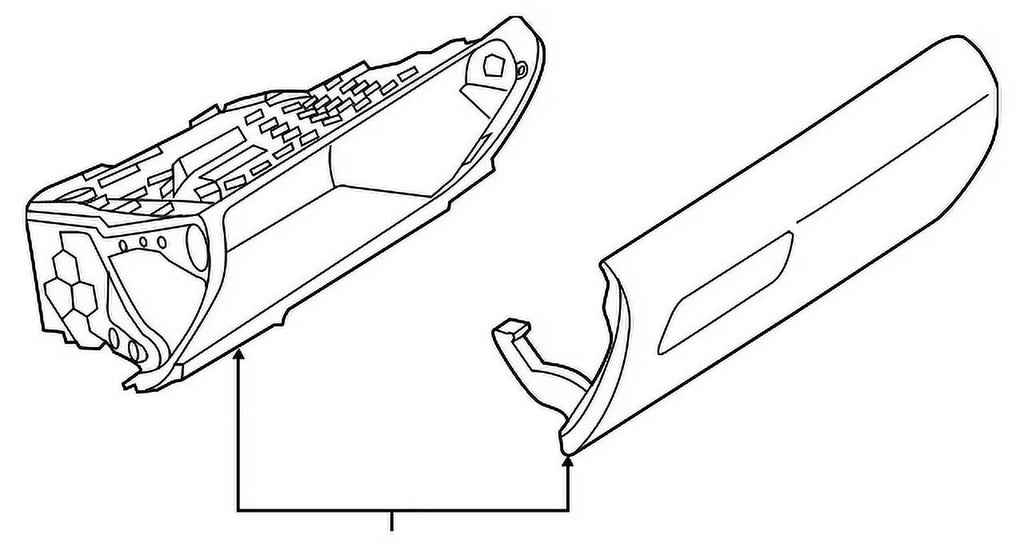 New Genuine  Glove Box (2012-2019) OE 51169239346