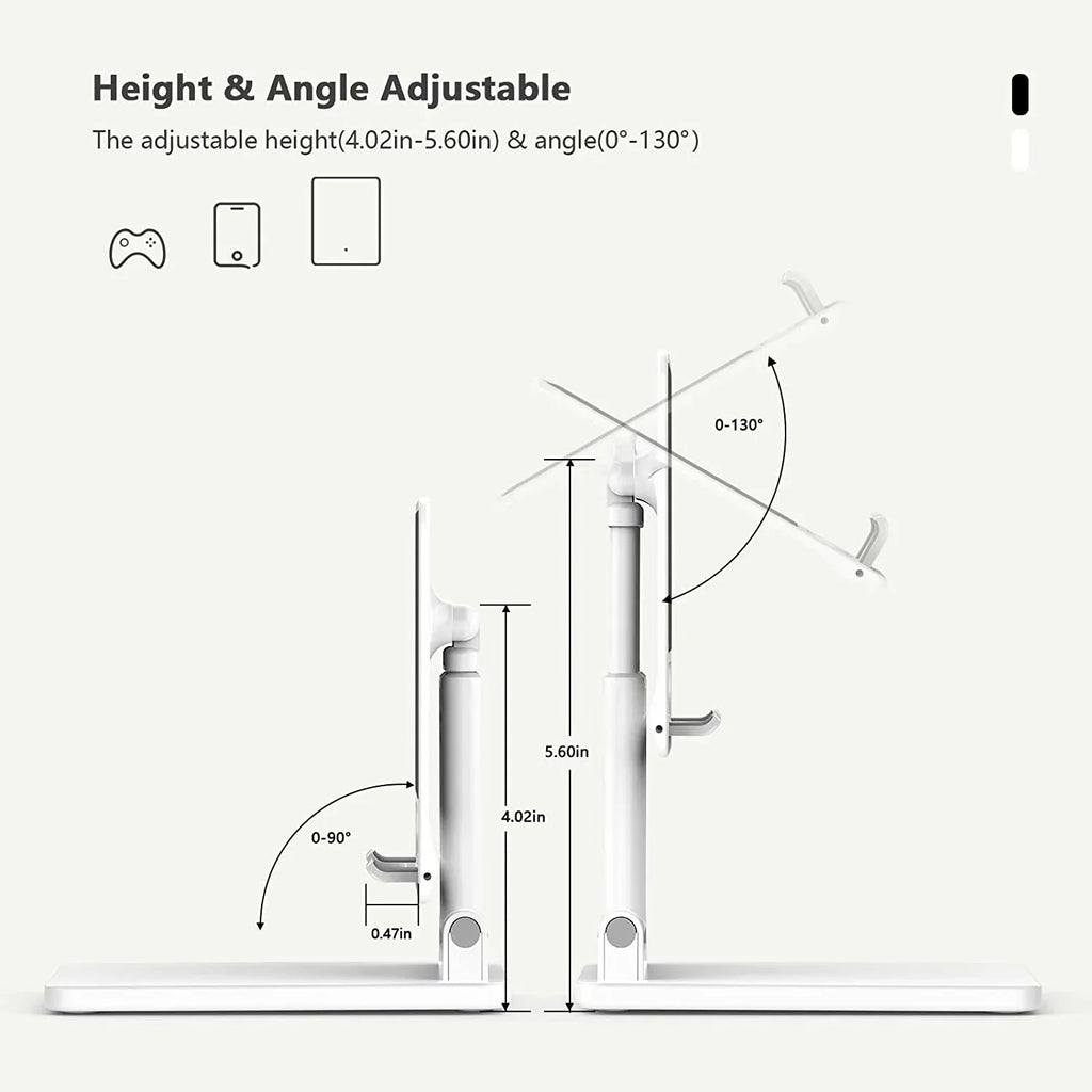Cell Phone Stand Tablet Phone Holder for Desk Portable Cute Double Rod Anti-Slip Foldable Phone Stand matching