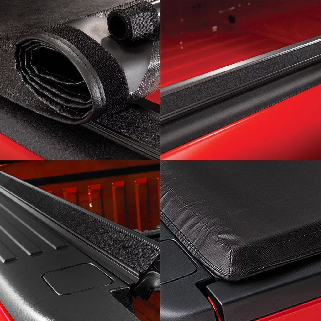 Auto Drive Soft Roll up Truck Bed Tonneau wrap Fits 2009-2023 Ram 1500 5.7FT Bed (67.4") w/o RamBox