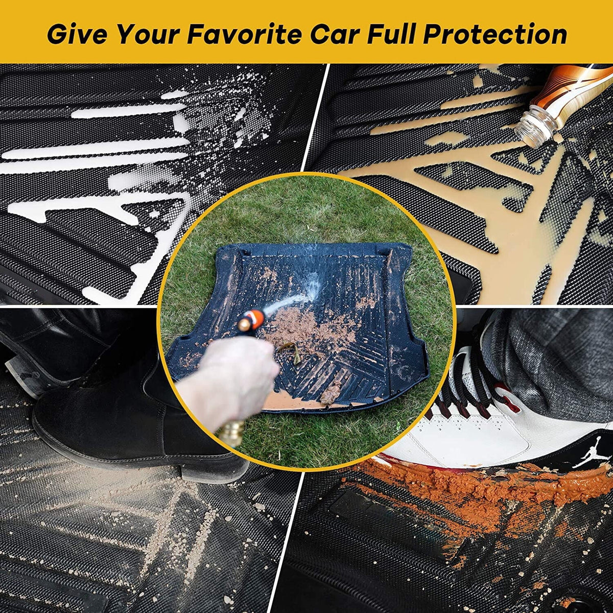 Trunk Liner TPO Cargo Mats for 2014-2018 Subaru Forester Reliable Protection