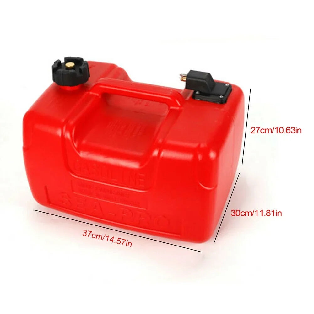 12L Plastic Oil Tank 3.2 Gallon Portable Outboard ship Marine Fuel Gas Tank（no Tubing and Connector）