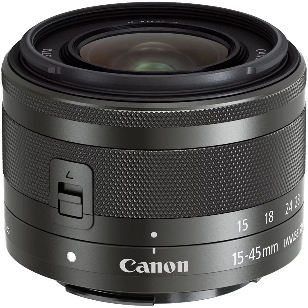 EOS M200 Mirrorless Camera (Black) +15-45mm f/3.5-6.3 IS STM Lens (Graphite) +3 PC Filter +64GB