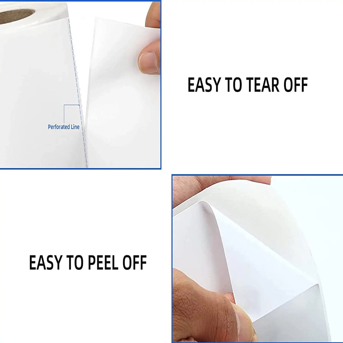 2.25"x1.25" Direct Thermal Labels (9000 Labels, 9 x 1000/Rolls) suitable with Zebra Printer for UPC GTIN ASIN EAN Code, Shipping, Mailing Address