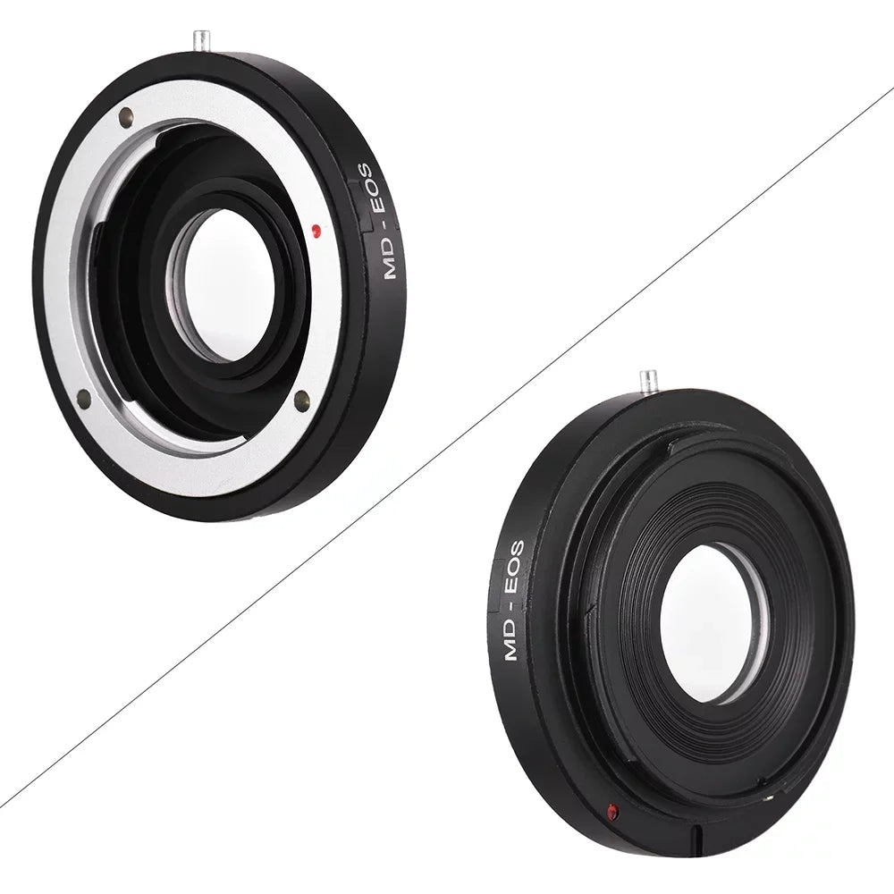 GoolRC MD- Lens Mount Adapter Ring with Corrective Lens for Minolta MD Lens to Fit for  EF Camera Focus Infinity