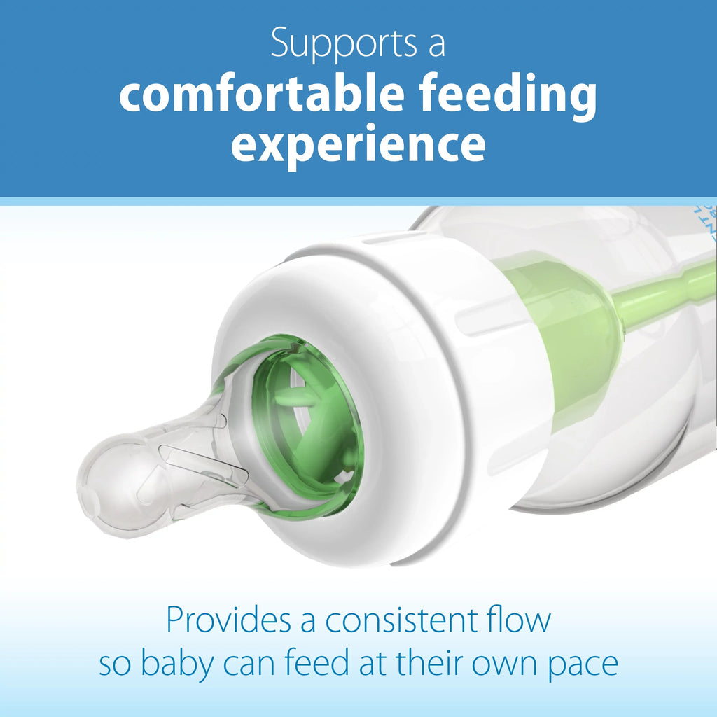 Brown's Natural Flow Anti-Colic Options+ Narrow Baby Bottles 8 oz/250 mL, with Level 1 Slow Flow Nipple, 6 Pack, 0m+ Woodland Animals Gift Set. Dr