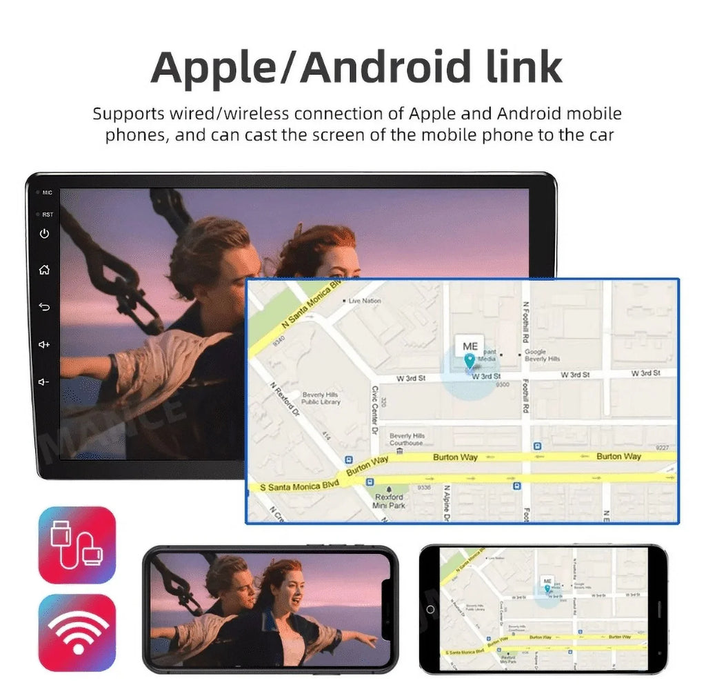 Android 12 Car Radio Stereo for  E46 M3 9 inch Touch Screen 2+32GB USB RDS  Carplay Android Auto HD WIFI GPS FM Bluetooth