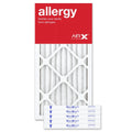 AIRx Filters Allergy 10x20x1 Air Filter MERV 11 AC Furnace Pleated Air Filter Replacement Box of 6, Made in the USA