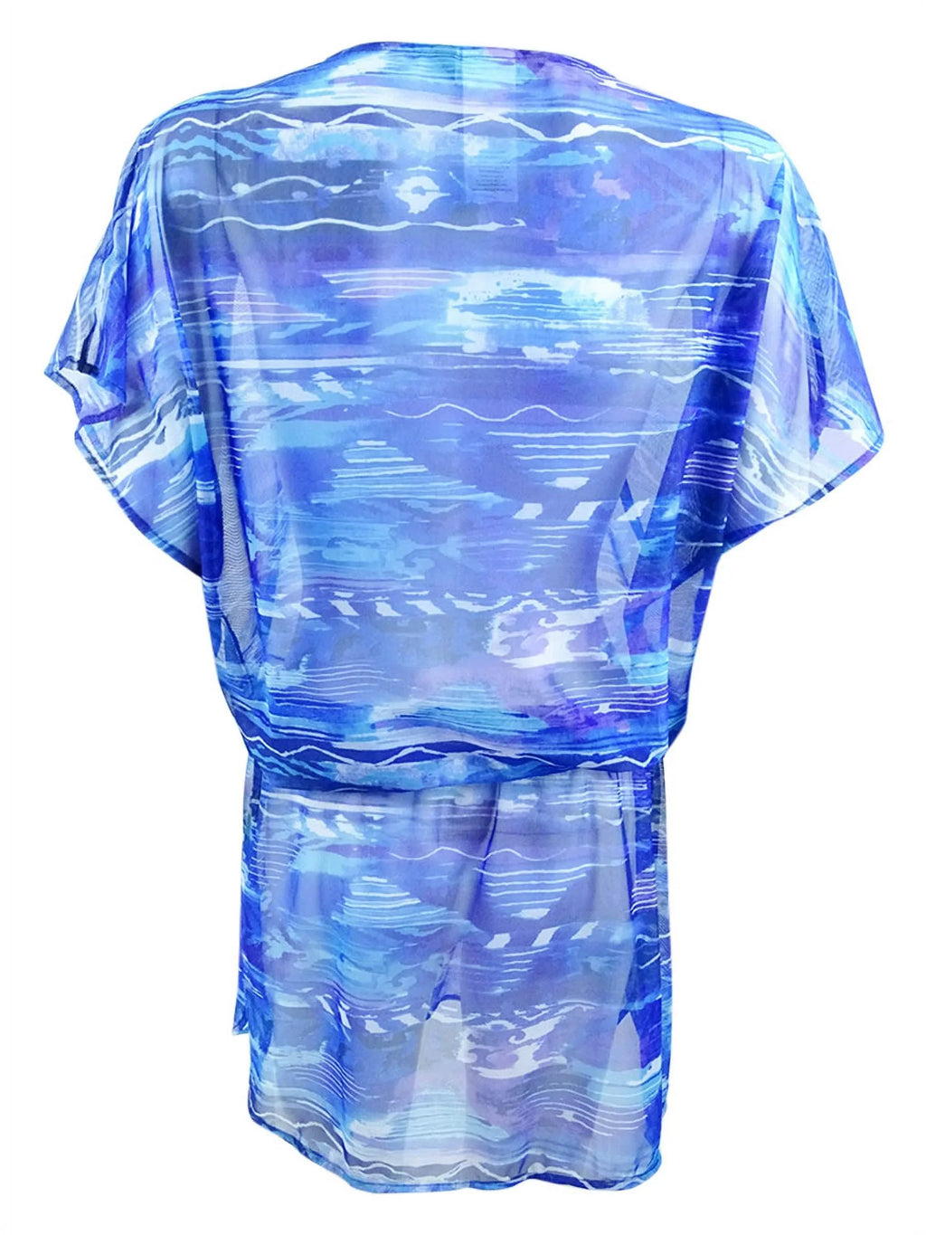 Lauren by Ralph Lauren Women's Calypso Ikat-Print Tunic shield-Up (S, Blue)