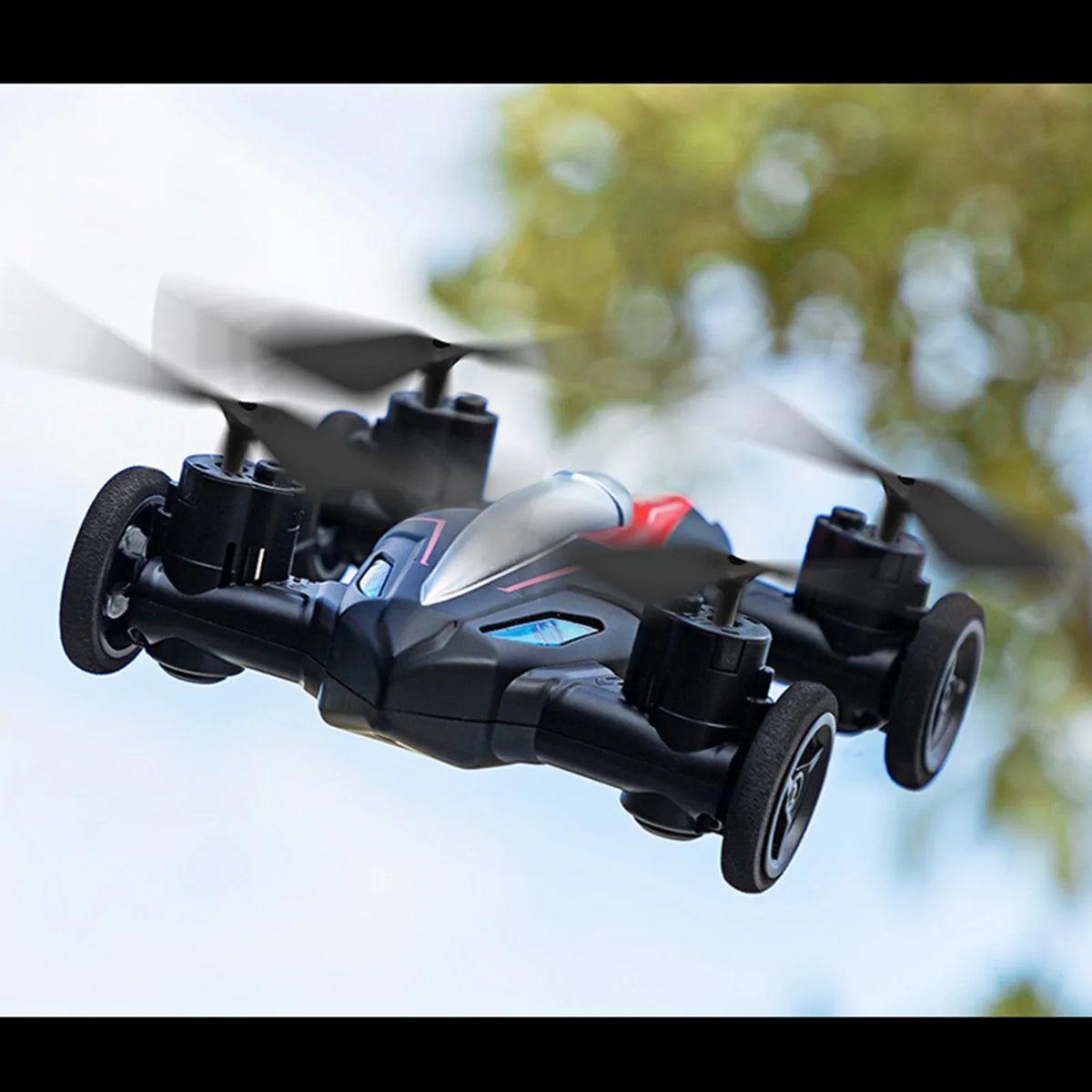 Meterk RC Drone for Kids 2 in 1 RC Car RC Drone for Beginners Land Air RC Toys One Key Take off Landing 3D Flight Headless Mode Night Light