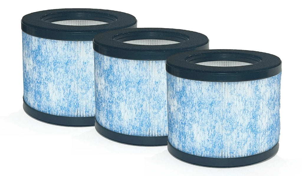 3 Packs. Nispira True HEPA Filter Replacement suitable with Ibuki Air Purifier C102 MA-01CW, MA-18, Okaysou AirMic4S