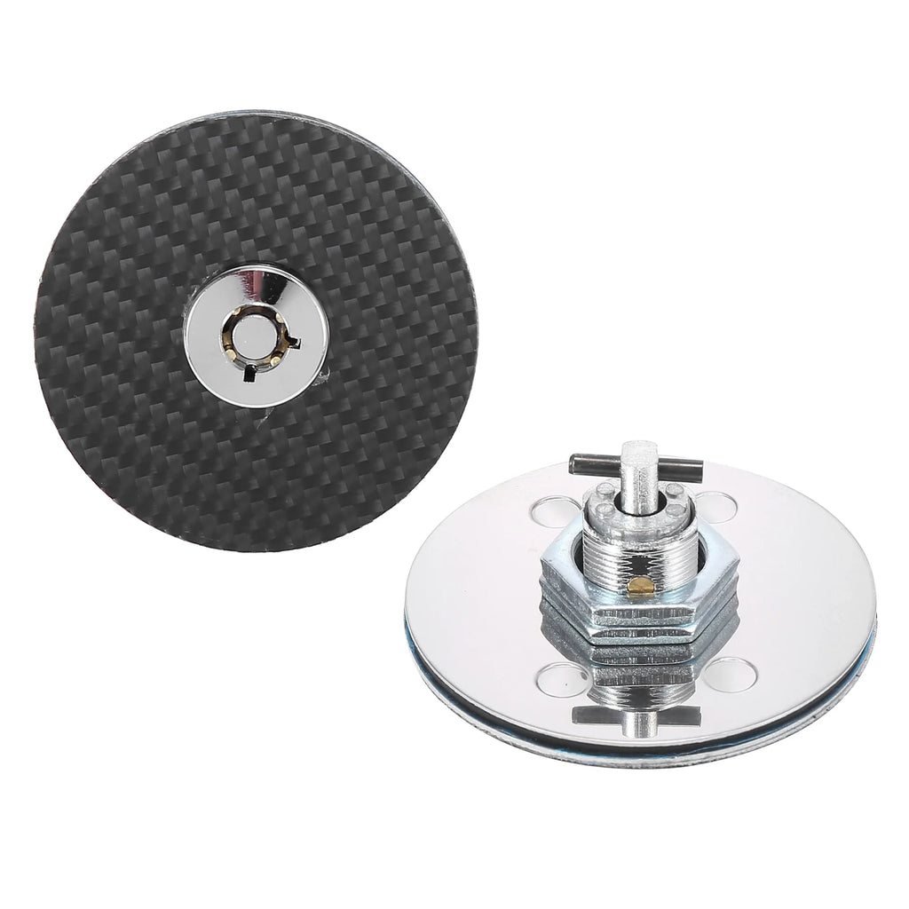 2pcs Vehicle Engine Hood Latch Lock Quick Release Hood wrap Lock Pin Carbon Fiber Pattern Universal with Key