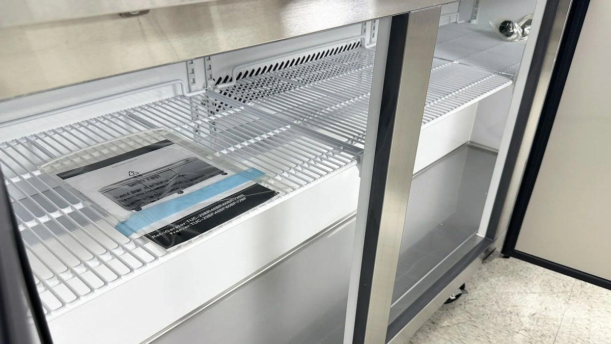 ft..  Commercial Three Door Undercounter Freezer 16.6 cu. 72 in