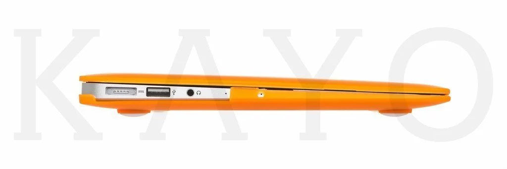 KAYO - AIR 11-inch Rubberized Hard Case for  MacBook Air 11.6" ( A1465 & A1370) wrap Shell - (TANGERINE)
