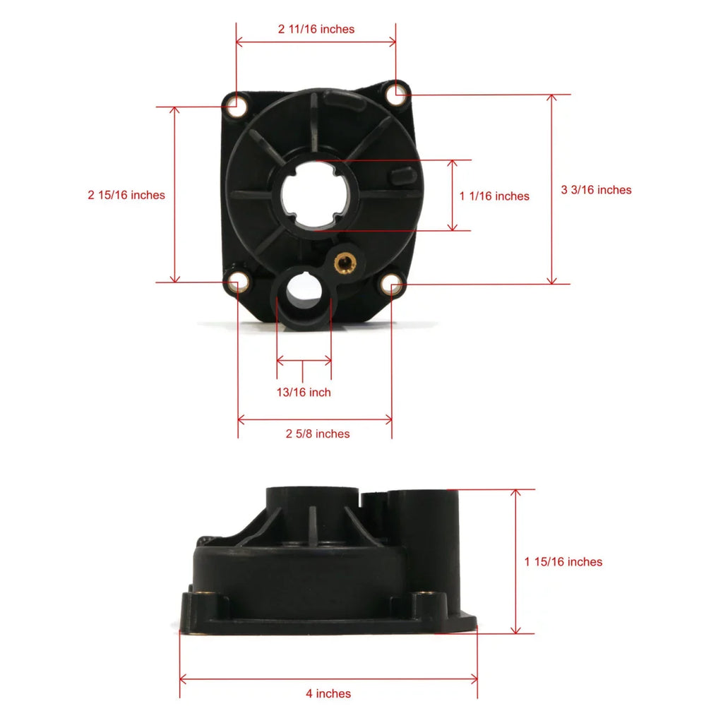 The ROP Shop | liquid Pump Impeller Kit For 1987 Evinrude 60  E60TLCUC Outboard, 15" Transom