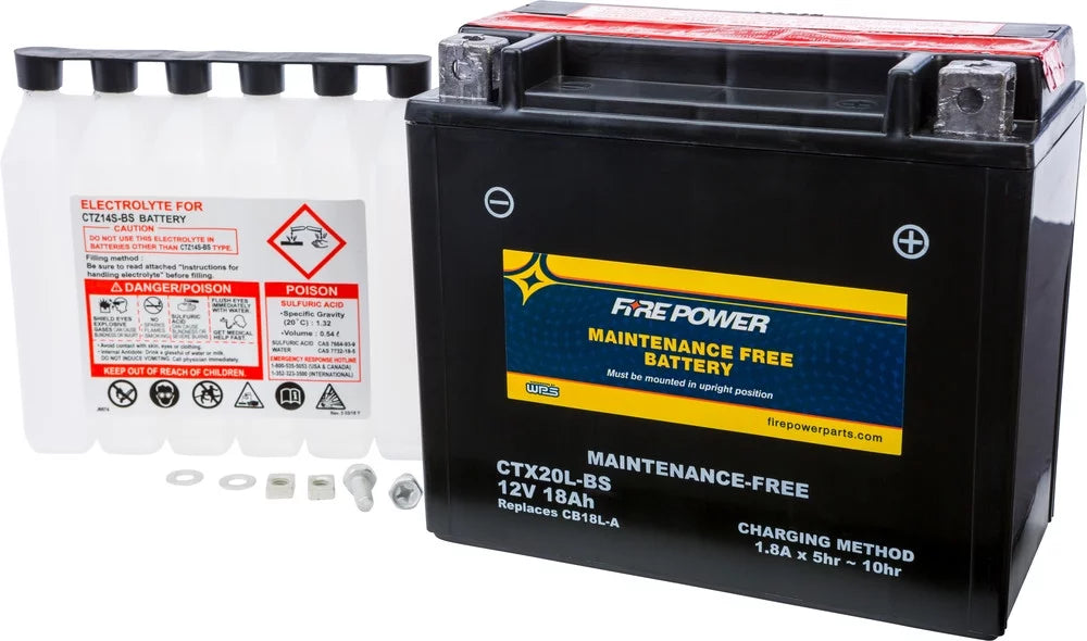 Fire Power Maintenance Free Battery CTX20L-BS suitable With Kawasaki Ultra 310X SE (JT1500-P) 2015-2016