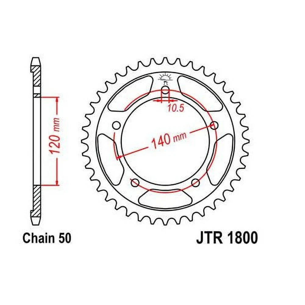 JT Steel Rear Sprocket 45T for Street SUZUKI GSX-R1000 2001-2006