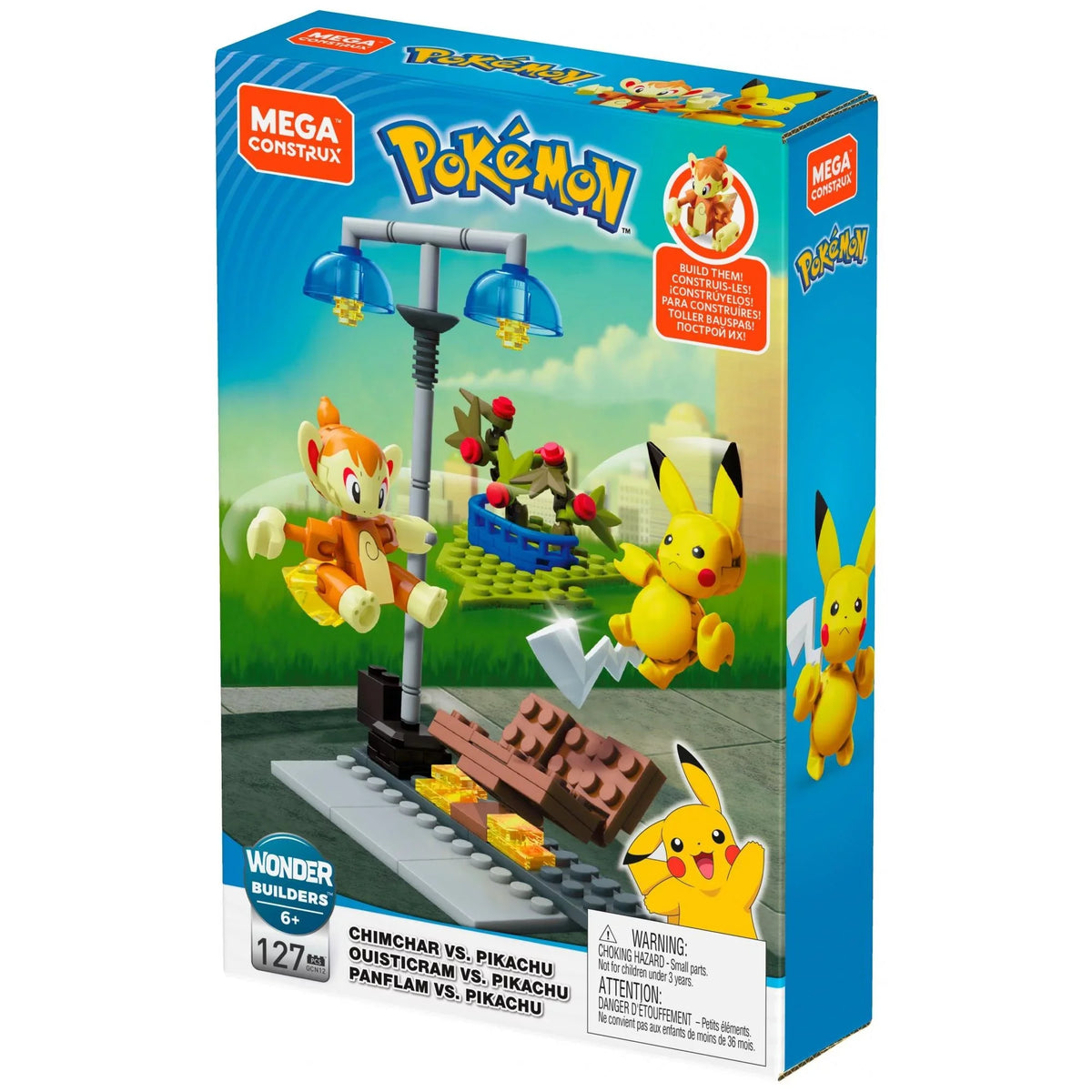 Pikachu. MEGA Pokemon Chimchar Vs
