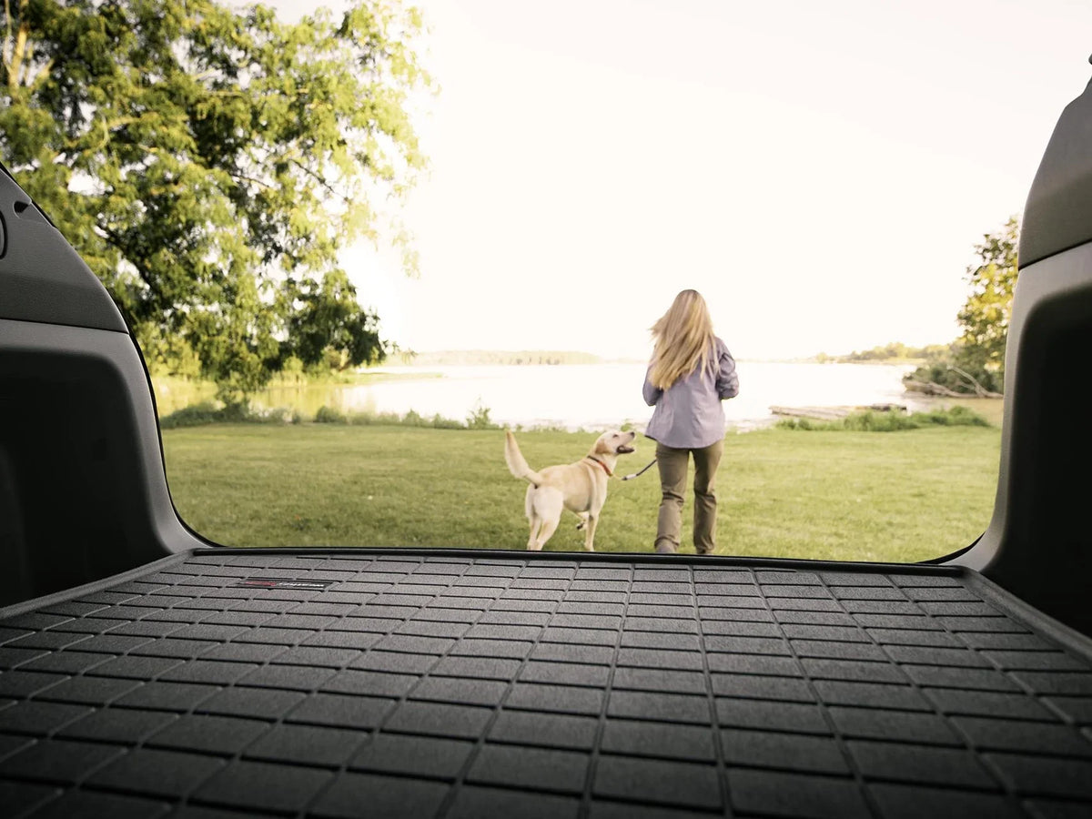 WeatherTech Cargo Trunk Liner with Bumper Protector appropriate with 2011-2017 Honda Odyssey - Behind 3rd Row Seating With Bumper Protector, Grey