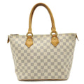 Authenticated Used LOUIS VUITTON Louis Vuitton Damier Azur Saleya PM Handbag Tote Bag Shoulder N51186