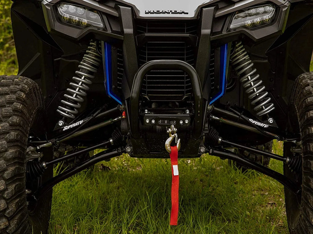 Winch Included. SuperATV 3500 lb Black Ops Winch with Heavy Duty Winch Mounting Plate for 2019+ Honda Talon 1000X / 1000R 2020+ Talon 1000X-4 Complete Kit Ready for Install! 3500 lb