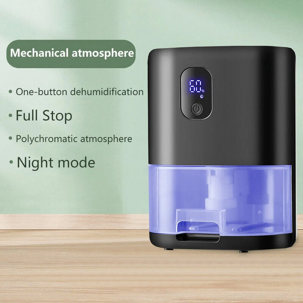 TOPCHANCES Dehumidifier, Portable Electric Dehumidifier for 10-20㎡ Basement and Home, 1000ml Capacity (Black)