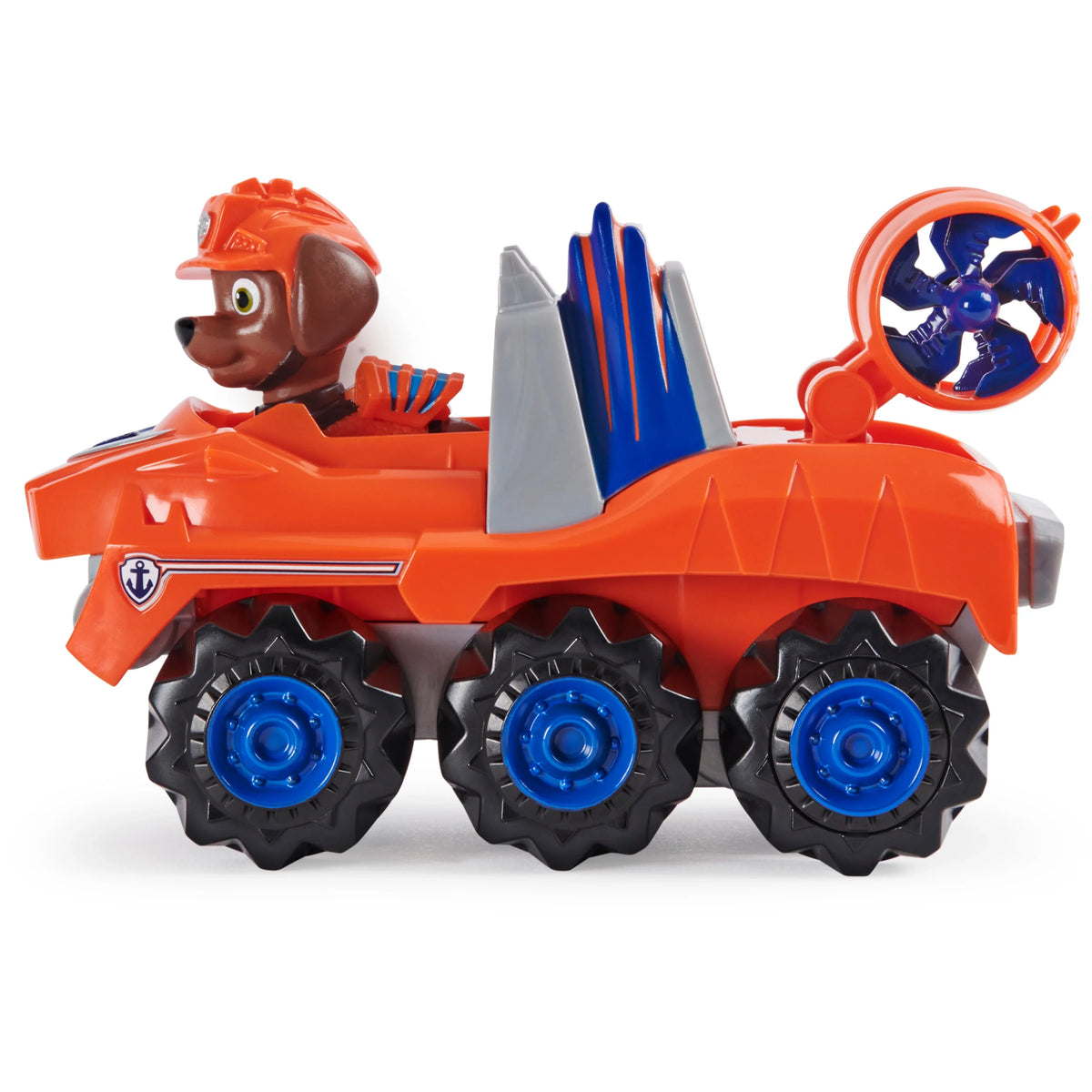 PAW Patrol, Dino Rescue Zuma’s Deluxe Rev Up Vehicle with Mystery Dinosaur Figure, Preschool Toys for Boys & Girls Ages 3 and Up