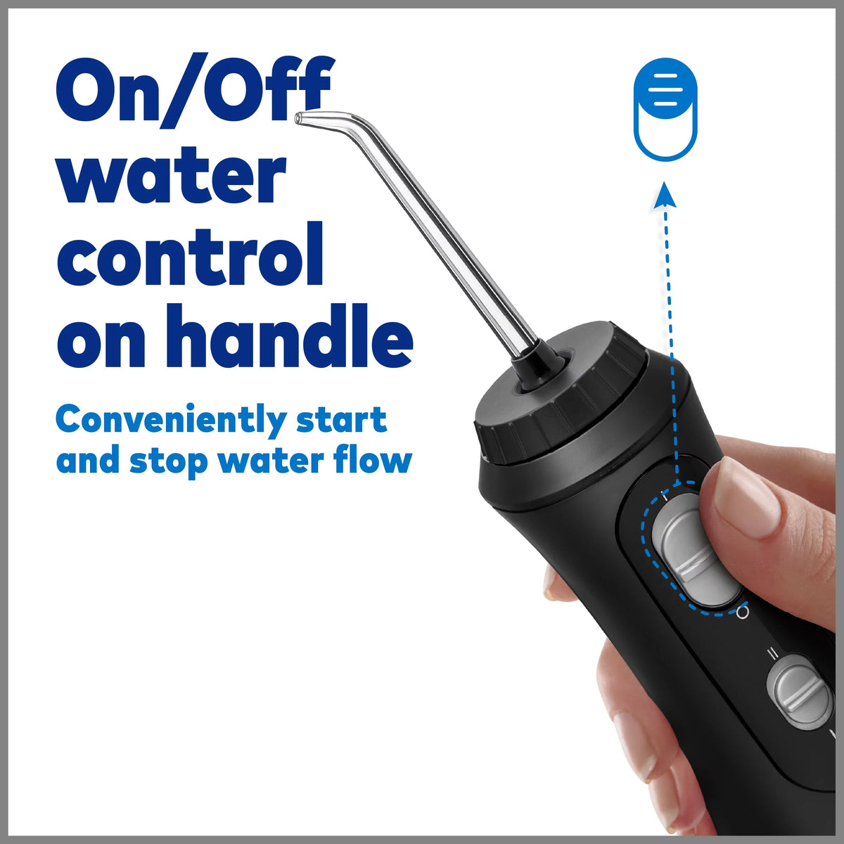 Waterpik Cordless Plus Portable moisture Flosser Oral Irrigator, Black