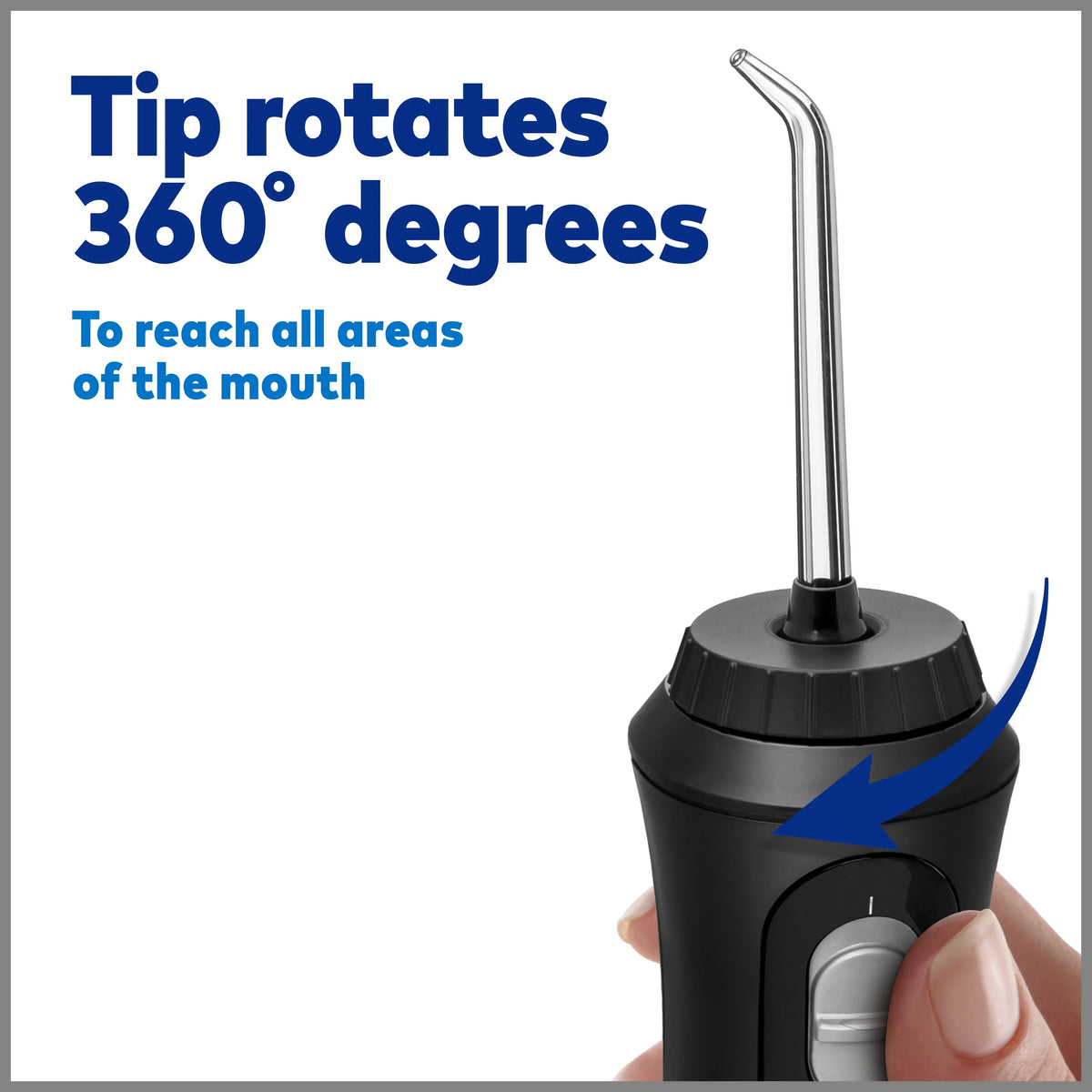 Waterpik Cordless Plus Portable moisture Flosser Oral Irrigator, Black