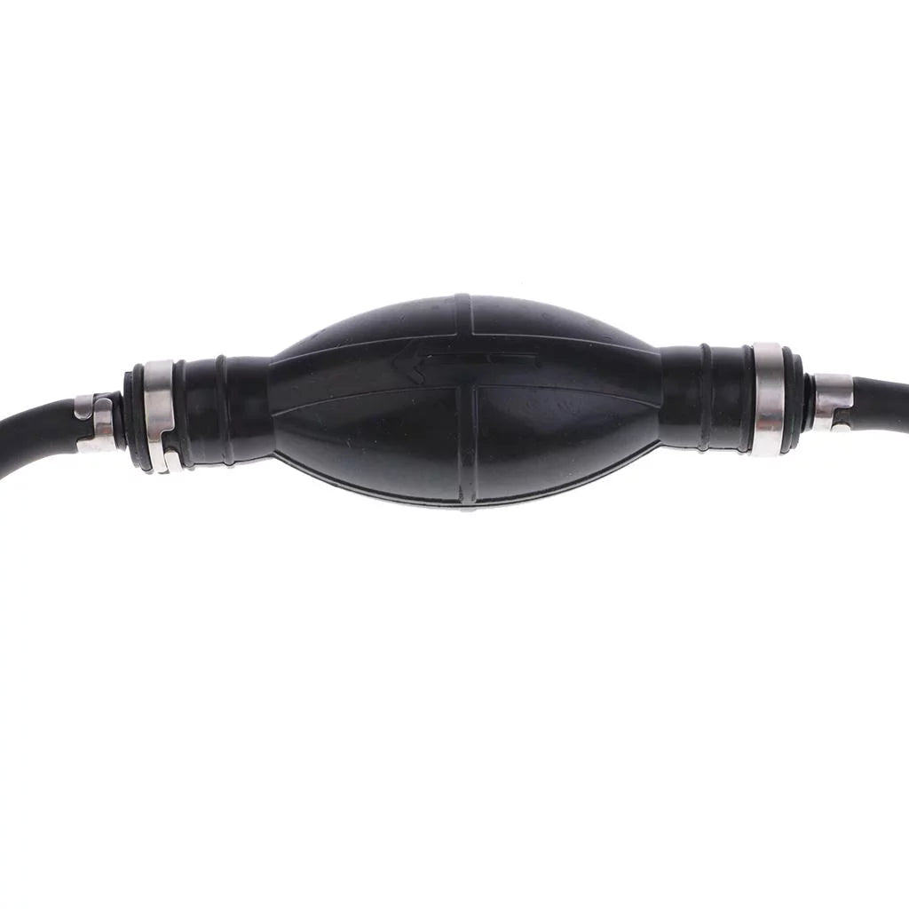 ship Motor Fuel Line Hose with Connector And Primer Bulb Outboard Motors - Black, 6.5x11mm