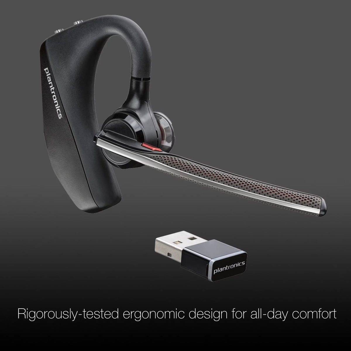 Plantronics Voyager 5200-UC Bluetooth Headset - 206110-01 - matching with Smartphones, PC, MaC, Softphones, Tablets