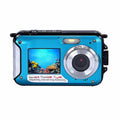 Megapixel Waterproof Dual Screen Full HD 1080P Digital Camera For Under liquid Photo And Video Recording For Selfies With LED Flash Light Teen Electronics for Girls