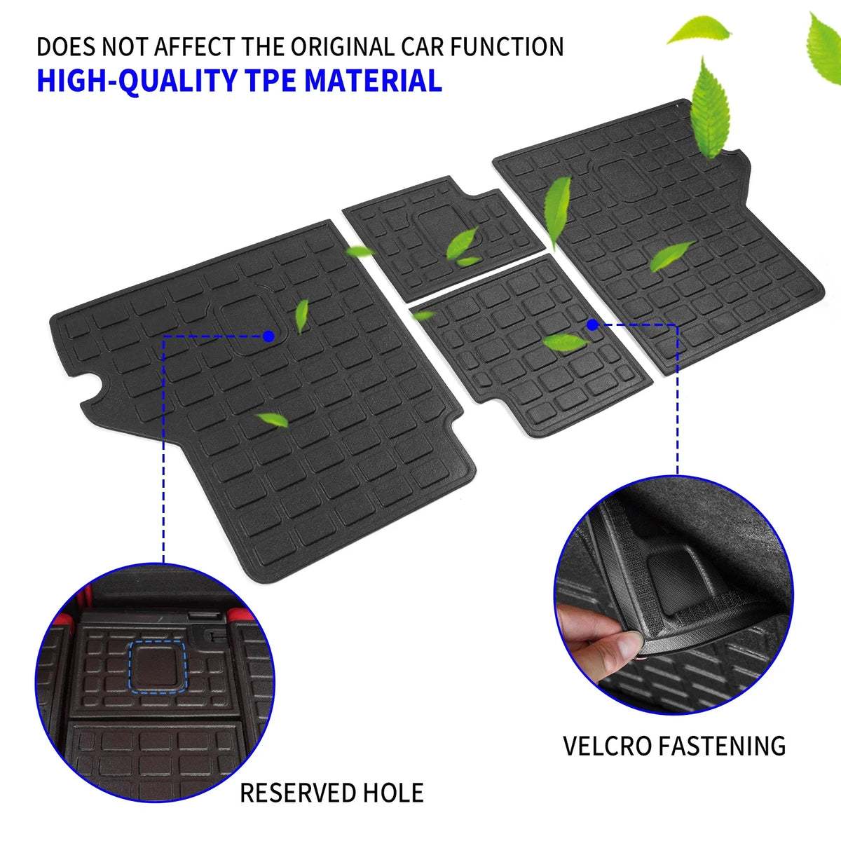 Fit 2010-2023  4Runner Trunk Mat Cargo Mat Cargo Liner Back Seat wrap Protector 2022  4 Runner Accessories (Trunk Mat + Backrest Mats,Fit Without Sliding Tray)